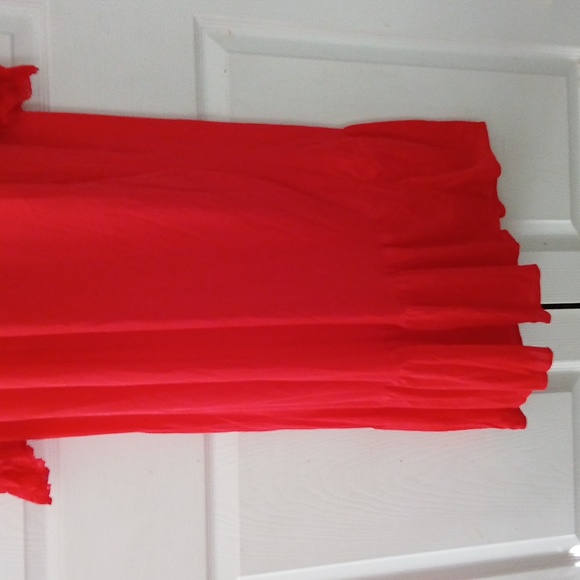 Nancy King red robe and long sleeve nightgown honeymoon vacation romance SZ XL - Picture 9 of 13